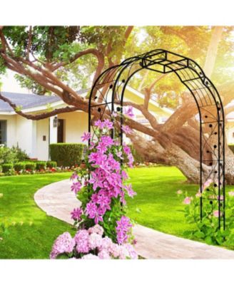 Metal Garden Arch 74.4" Wide