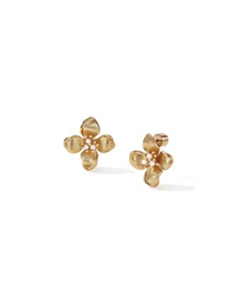 Iris Blossom Stud Earrings