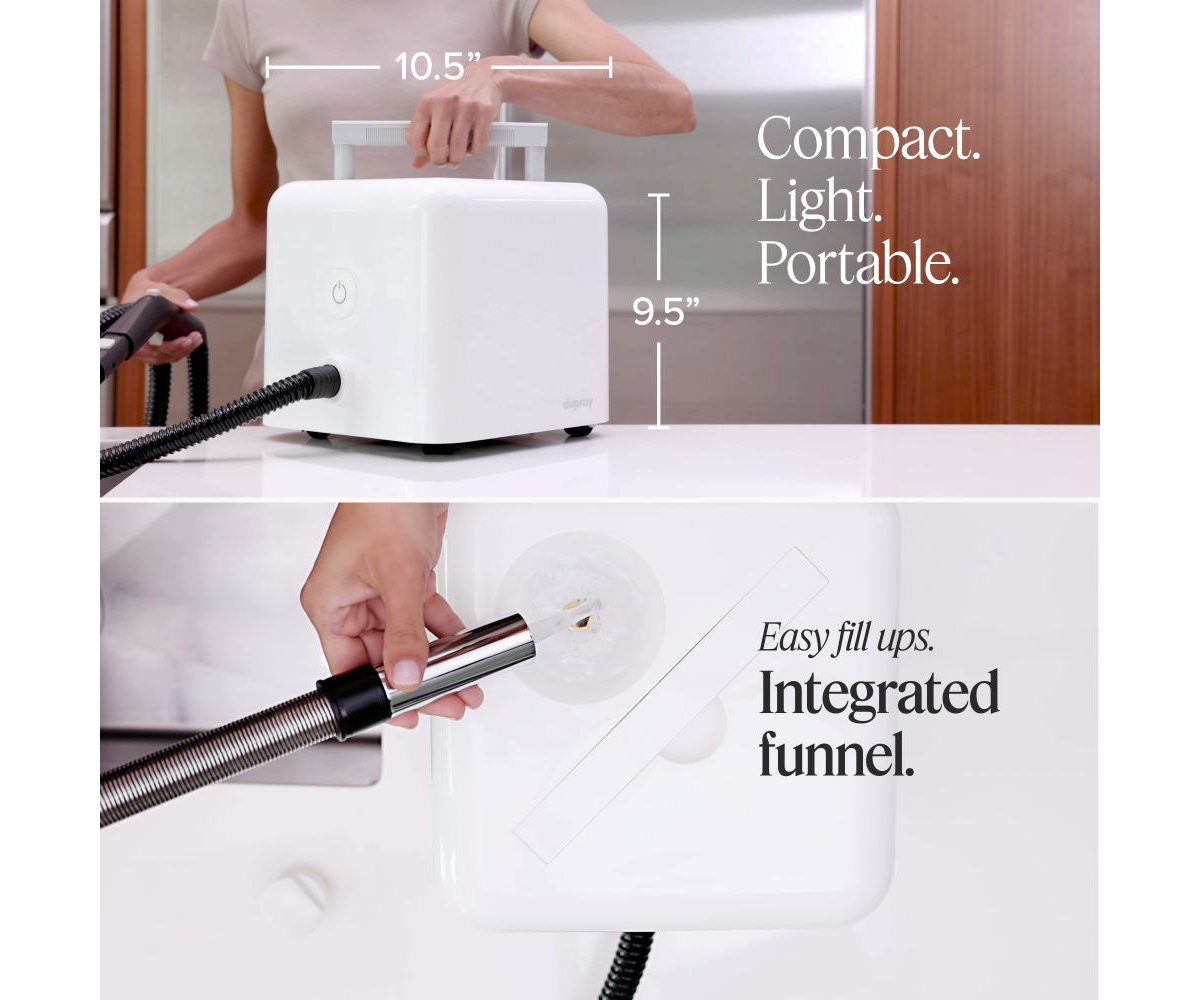 Dupray Neat Steam Cleaner Multi-Purpose Heavy-Duty Steamer for Floors, Cars, Home Use and More