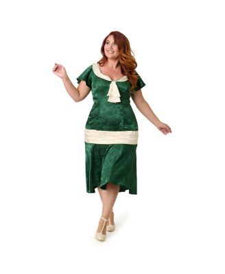Plus Size 1920s Wilshire Flapper Day Dress