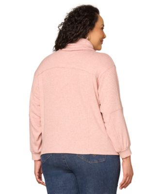 Plus Size Cowl Neck Top