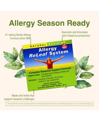 Allergy ReLeaf System - 30 Softgels + 30 Tablets