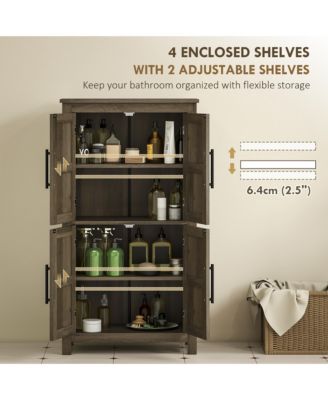 Bathroom Floor Cabinet, Farmhouse Bathroom Cabinet with Doors,