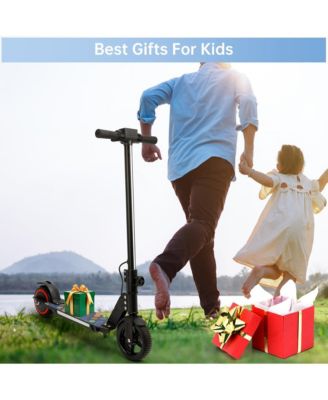 6.5-Inch Foldable Kids Electric Scooter for Fun Rides, Up to 5 Miles, 150W Motor & Deck Lights
