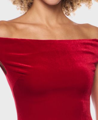 Juniors' Off-The-Shoulder Midi Dress