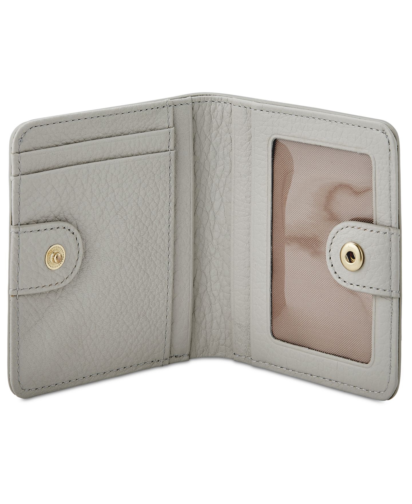 Кошелёк GiGi New York Mini Fold Over Wallet, цвет: Устричный — фото 3