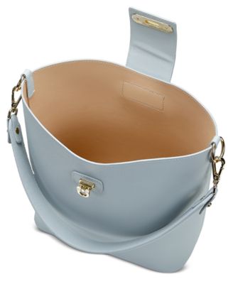 Isabel French Calfskin Leather Bucket Bag