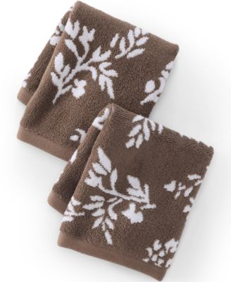 Cotton Jacquard 2-Piece Washcloth Set
