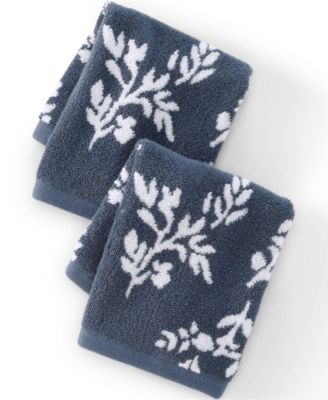 Cotton Jacquard 2-Piece Washcloth Set