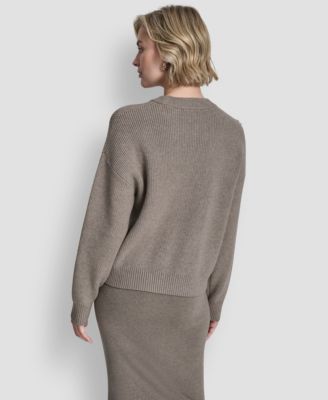 Women's Long-Sleeve Fringe Sweater