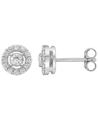 Macy's - White Diamond Earrings (1/2 ct. t.w.) in 10K White Gold