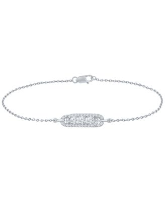 Macy's - White Diamond Bracelet (1/2 ct. t.w.) in 10K White Gold