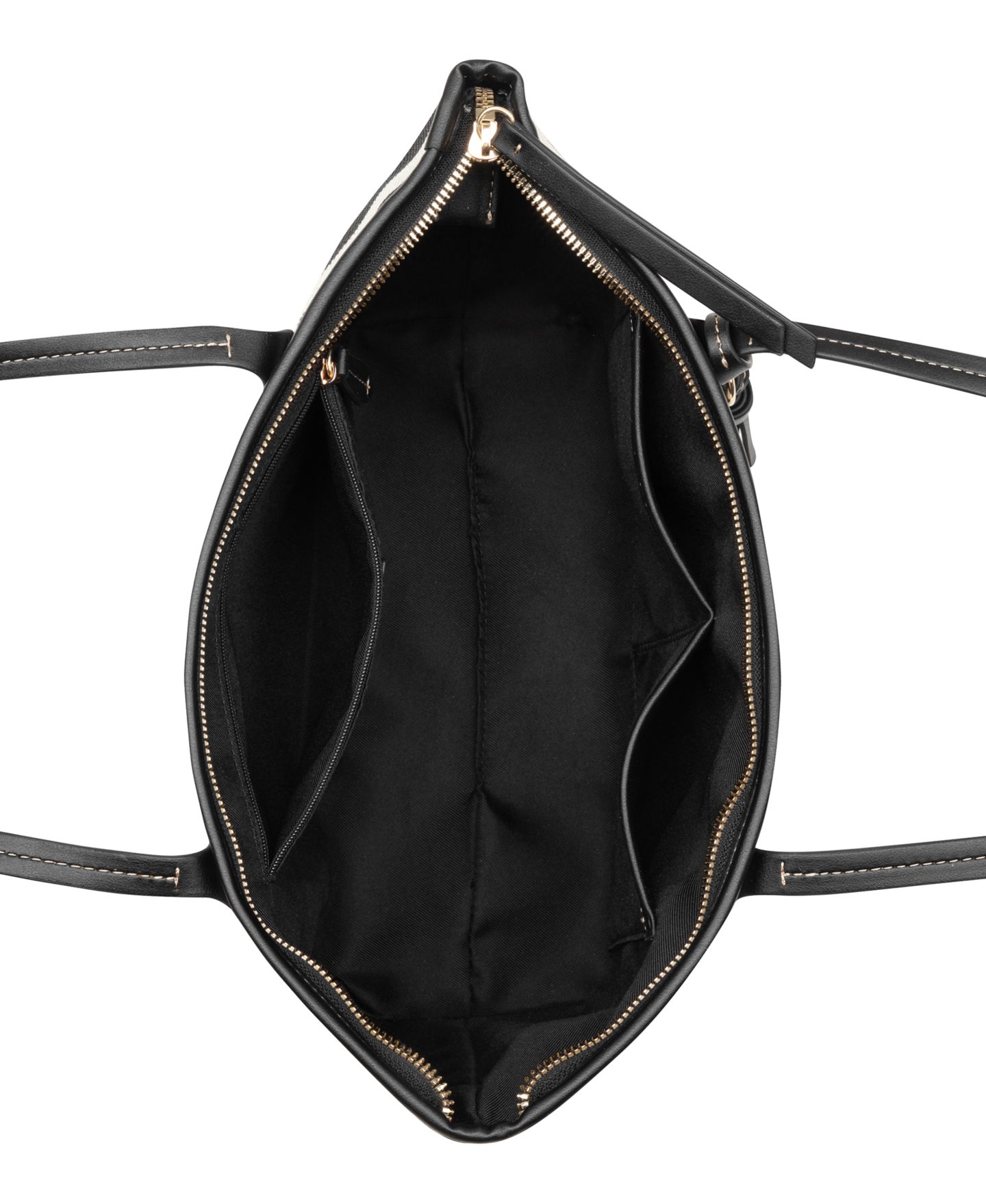 Женская сумка Nine West Nori Shopper Zipper, цвет: Натуральный / Чёрный — фото 4