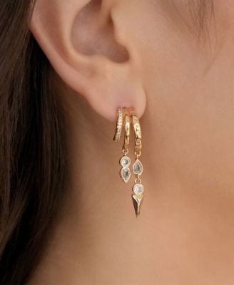 Gold Plated Icon Behavior Earrings