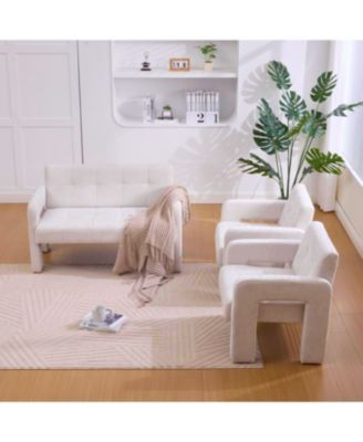  Nordic Modern Double Armchair Sofa for Living Room & Bedroom