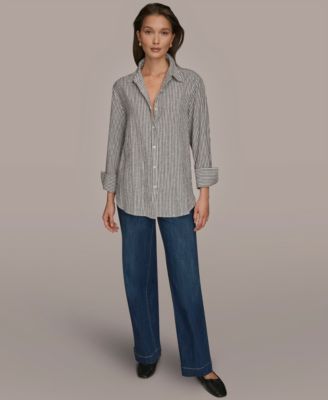 Women's Collared Button Front Shirt