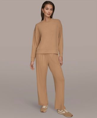 Women's Brushed Jersey Long Sleeve Crew Neck Top