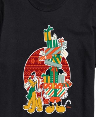 Men's Disney Mickey And Presents Short-Sleeve Graphic T-Shirt