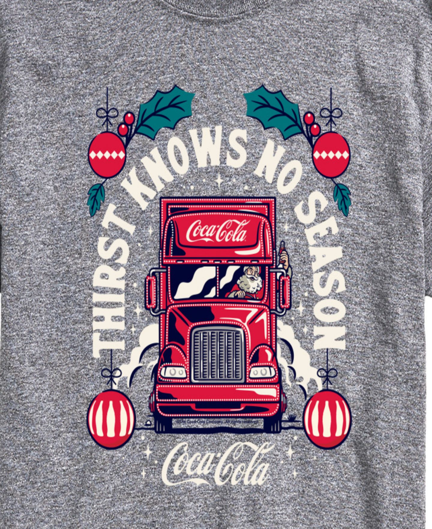 Мужская футболка AIRWAVES Coca-Cola Thirst Knows No Season Short-Sleeve Graphic, цвет: Серый — фото 3