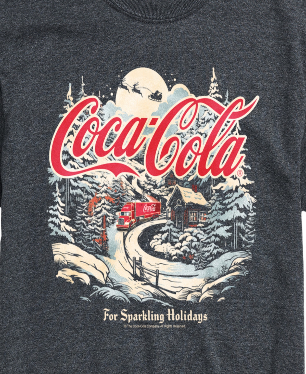 Airwaves Men's Coca-Cola Deliver Holiday Cheer Graphic Short-Sleeve T-Shirt