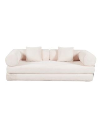 Streamdale Cream color sofa for living room, apartment, bedroom, and compact room