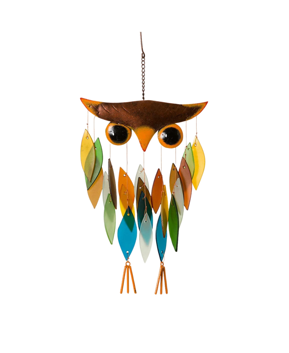Uncommon Goods Owl Glass Wind Chime