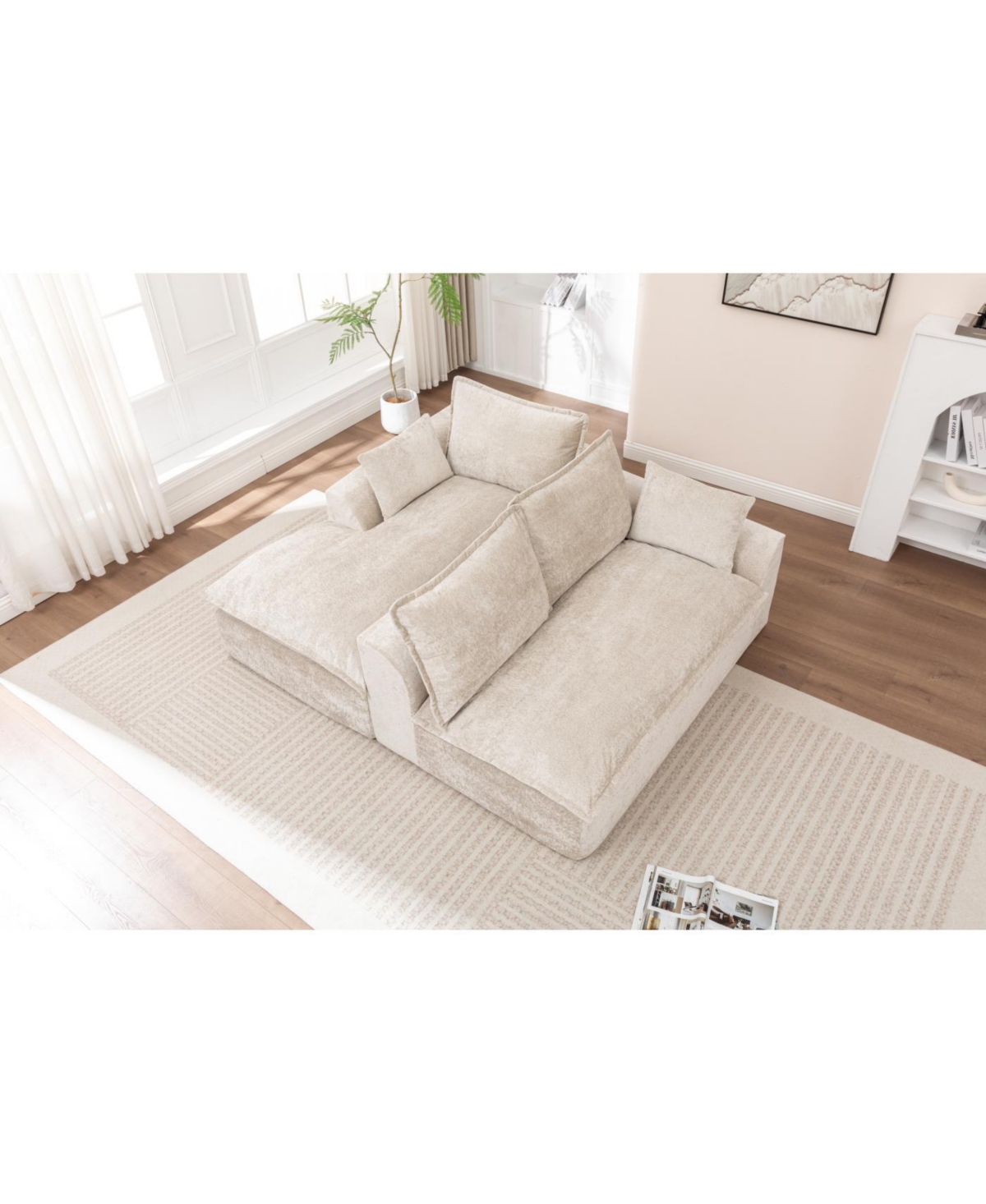Streamdale Furniture Streamdale 103" Cloud Sectional Couch with L-Shape Chaise