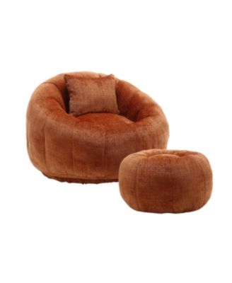 Streamdale Modern Bean Bag Chair with Ottoman for Adults