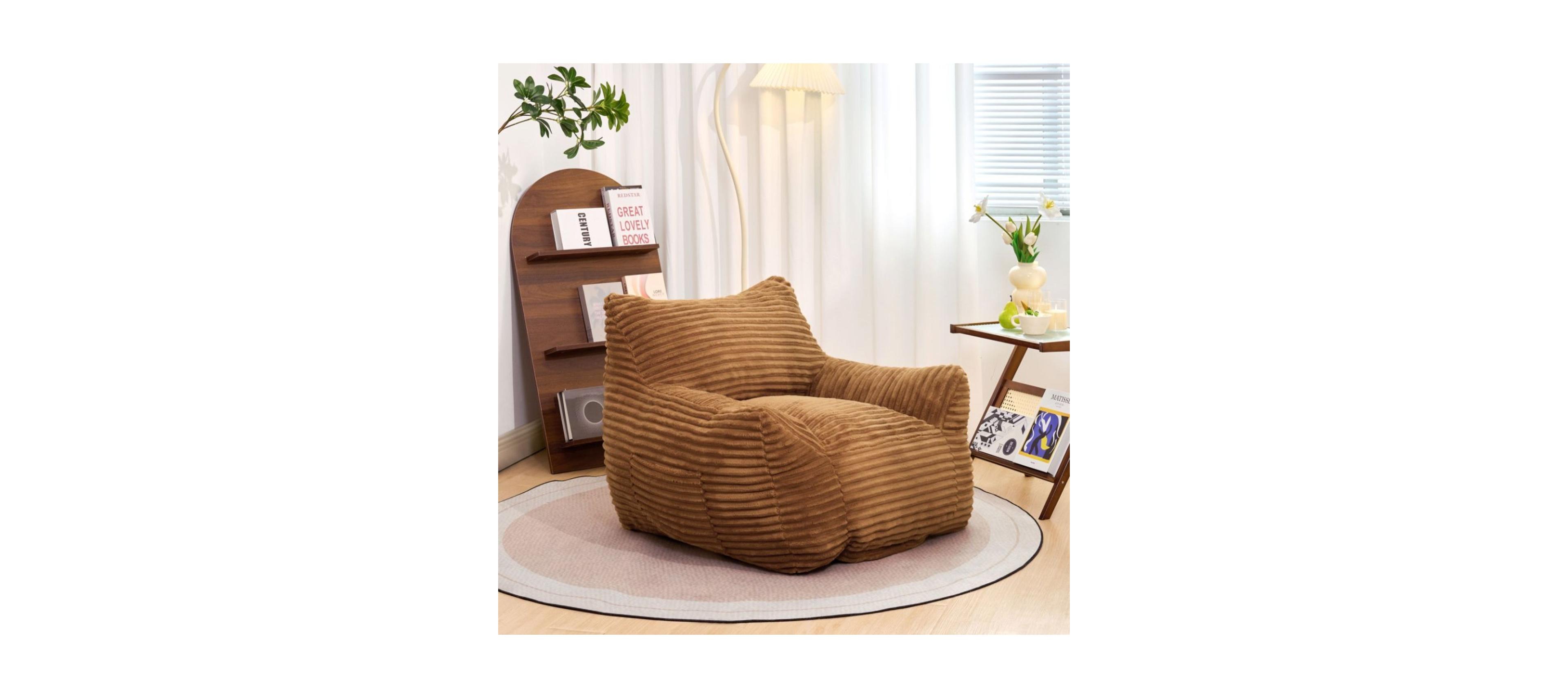Streamdale Furniture Bean Bag Chair with Armrests