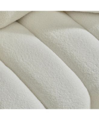 78" Teddy Fabric Sofa with Pillows & Solid Wood Frame