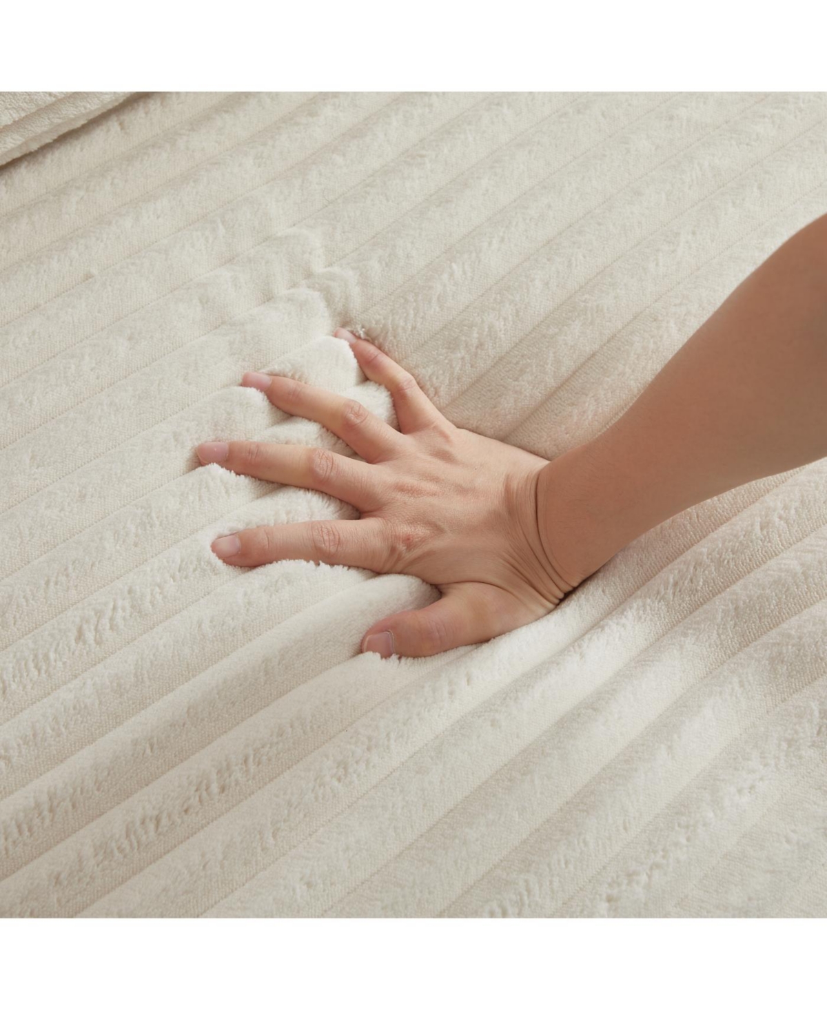 Streamdale Furniture Streamdale Corduroy Modular Sofa with 4 Configurable Modules & 3 Pillows