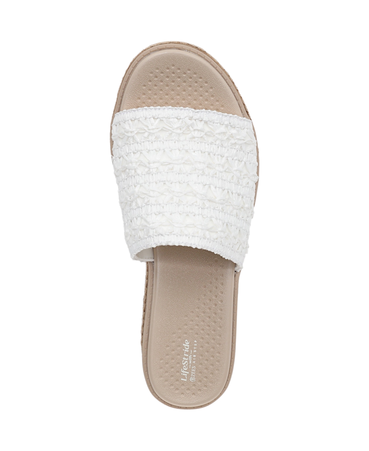 LifeStride Women's Breezy Washable Slide Wedge Sandals