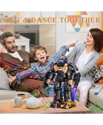 RC Robot Toys, Gesture Sensing Programmable RC Robot Toy, Talking, Dancing Rechargeable Intelligent Remote Control Robot