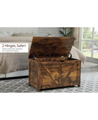 Streamdale Retro Toy Box Organizer Entryway Storage Bench, Rustic Brown