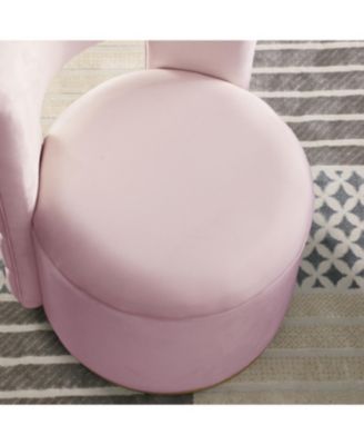 Streamdale 360 Swivel Velvet Chair w/ Storage & Gold Base