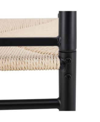 Wesborn Y-shaped Medieval Armchair, Woven Seat, Set of 4