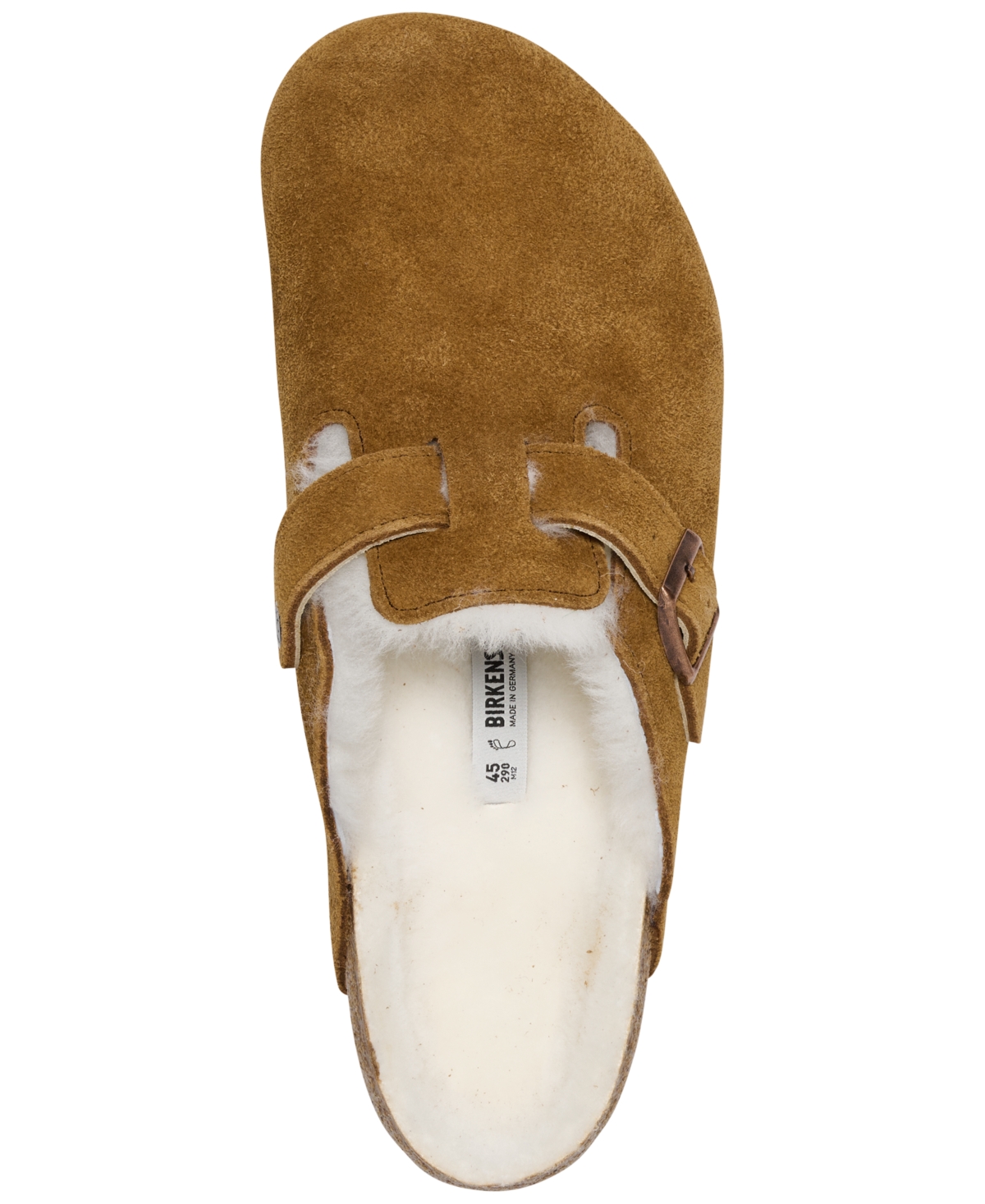 Birkenstock Men's Boston Shearling Suede Leather Clogs from Finish Line