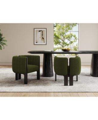 Streamdale Dining Chairs Set of 2, Modern Seating with Rubber Wood Frame