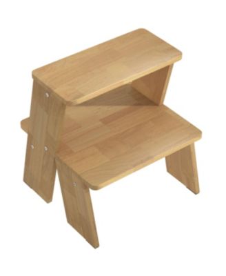 Streamdale 2-Tier Natural Finish Wooden Nightstand/End Table