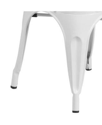 Commercial Grade 4 Pack Metal Indoor-Outdoor Stackable Chair