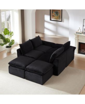 Streamdale Modern corduroy cloud sofa, freely combined, comfortable sitting experience