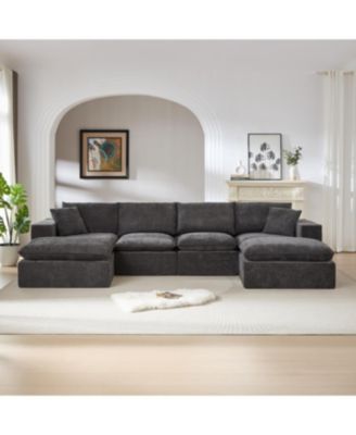 Streamdale Modern Chenille Cloud Sofa - Freely Combinable & Comfortable
