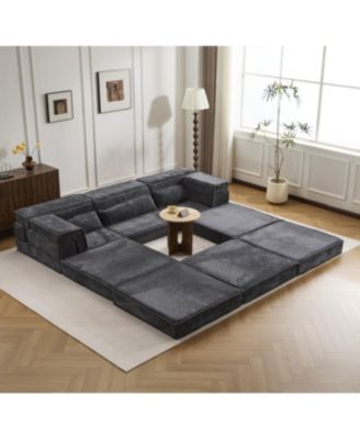 Streamdale Compression Sofa, Convertible Floor Sofa Bed, Modular Sectional Sofa