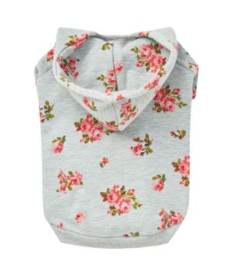 Blueberry Pet French Terry Knit English Rose Dog Sweatshirt and Hoodie