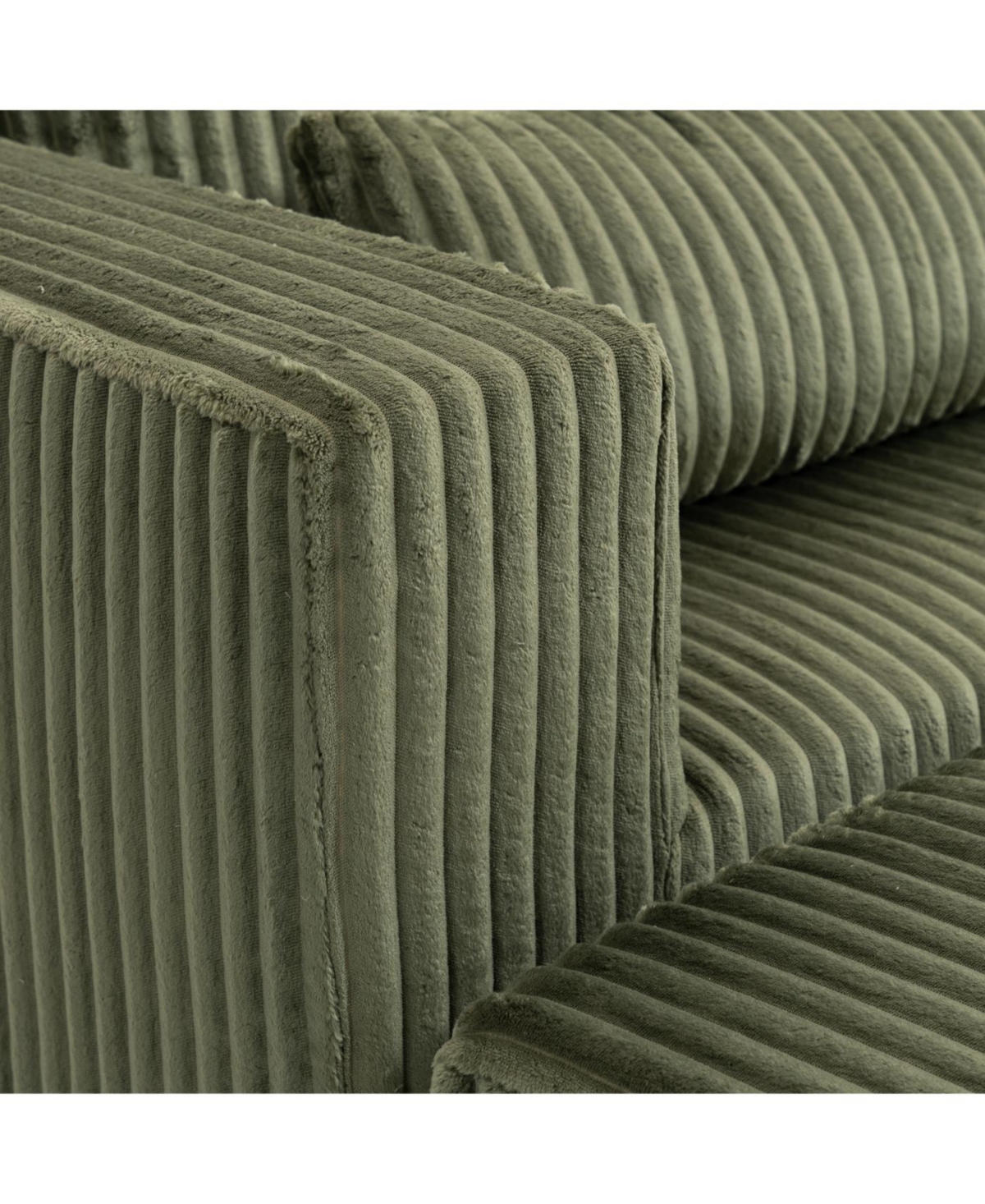 Streamdale Furniture Streamdale Modern 3-Seat Modular Chenille Sectional with Low-Profile Design