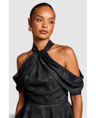 Women's Cold Shoulder Midaxi Dress