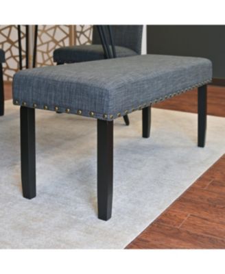  6-Piece Dining Set with Upholstery Bench, 3 Colors