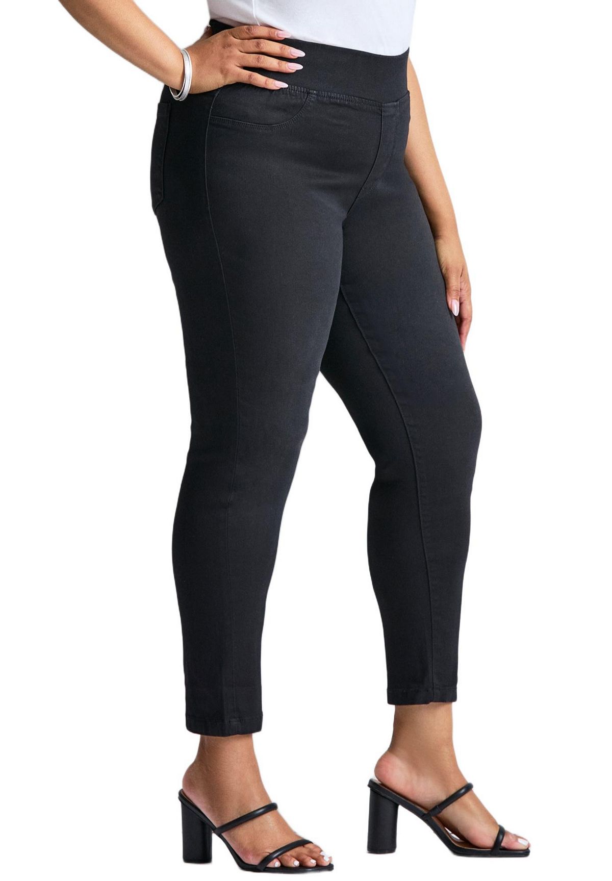 Avenue Women's Plus Size Butter Denim Pull-On High Rise Jean view 3 — MAYCSS fashion products