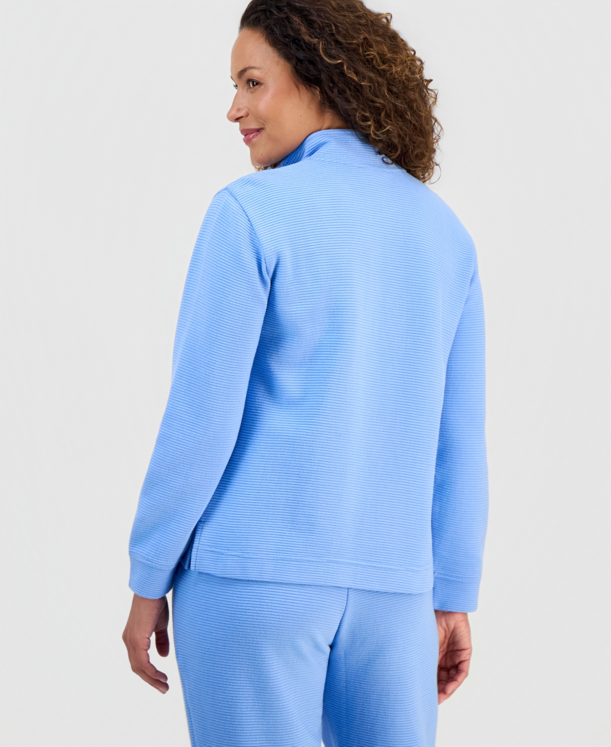 Style & Co Petite Mock-Neck Sweatshirt, Macy's Exclusive