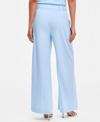 Women's Pleat-Front Wide-Leg Pants